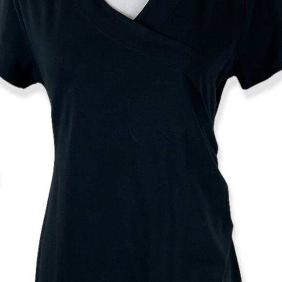 Soft Surroundings Black V-Neck GorpCore Athletic Dress NWOT Size SP - Picture 4 of 10